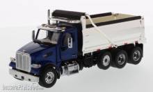 Diecast Masters 71073 - Peterbilt 567 Dump Truck Kieper m. blauer Kabine und verchromter Kieper