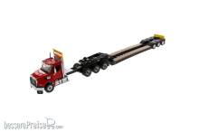 Diecast Masters 71090 - Western Star 49X SBFA Tridem w XL 120 Lowbed Trailer - Red Cab Zugmaschine m. XL120 Tiefbett Auflieger