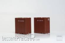 Hädl 711010-01 - russischer Kleincontainer, braun, 2 Stück, TT