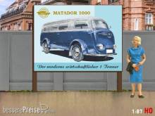 Modellland 7153-8 - 1:87 H0 Plakatwand Tempo Matador 1000