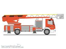 Rietze 71675 - Magirus DLK Atego´19 L-AS FW Münster, 1:87