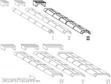 Weinert 72073 - Blechkanäle und Rollenkästen für Seilzugleitungen in Größe III (H0)