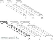 Weinert 72074 - Blechkanäle und Rollenkästen für Seilzugleitungen in Größe IV (H0)