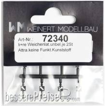 Weinert 72340 - Weichenlaternen-Attrappe für linke und rechte Weichen, unbeleuchtet