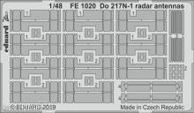 Eduard Accessories FE1020 - Do 217N-1 radar antennas for ICM in 1:48