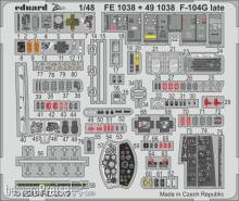 Eduard Accessories FE1038 - F-104G late for Kinetic in 1:48