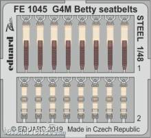Eduard Accessories FE1045 - G4M Betty seatbelts STEEL for Tamiya in 1:48