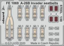 Eduard Accessories FE1069 - A-26B Invader seatbelts STEEL for ICM in 1:48