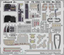 Eduard Accessories FE1094 - Me 262A for Hobby Boss in 1:48