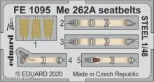 Eduard Accessories FE1095 - Me 262A seatbelts STEEL for Hobby Boss in 1:48