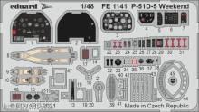 Eduard Accessories FE1141 - P-51D-5 Weekend for Eduard in 1:48