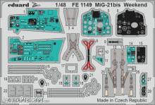 Eduard Accessories FE1149 - MiG-21bis Weekend 1/48 for EDUARD in 1:48