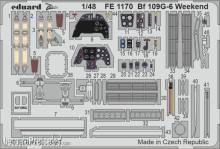 Eduard Accessories FE1170 - Bf 109G-6 Weekend 1/48 for EDUARD in 1:48
