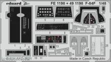Eduard Accessories FE1198 - F-84F 1/48 for KINETIC in 1:48