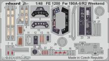 Eduard Accessories FE1200 - Fw 190A-8/R2 Weekend 1/48 for EDUARD in 1:48