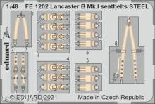 Eduard Accessories FE1202 - Lancaster B Mk.I seatbelts STEEL 1/48 for HKM in 1:48