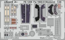 Eduard Accessories FE1209 - Fw 190D-9 Weekend 1/48 for EDUARD in 1:48