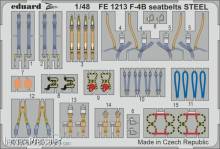 Eduard Accessories FE1213 - F-4B seatbelts STEEL 1/48 for TAMIYA in 1:48