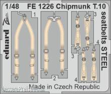 Eduard Accessories FE1226 - Chipmunk T.10 seatbelts STEEL for AIRFIX in 1:48