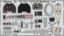 Eduard Accessories FE1231 - P-51D-20 Weekend for EDUARD in 1:48