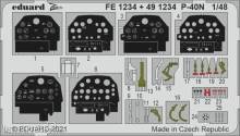Eduard Accessories FE1234 - 1:48 P-40N, for ACADEMY