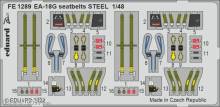 Eduard Accessories FE1289 - 1:48 EA-18G seatbelts STEEL