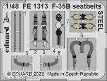 Eduard Accessories FE1313 - 1:48 F-35B seatbelts STEEL for ITALERI