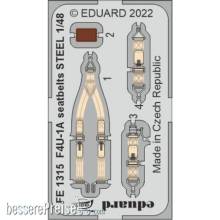 Eduard Accessories FE1315 - 1:48 F4U-1A seatbelts STEEL for HOBBY BOSS