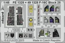 Eduard Accessories FE1328 - 1:48 F-16C Block 25 1/48 for KINETIC