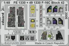 Eduard Accessories FE1330 - 1:48 F-16C Block 42 from 2006 1/48 for KINETIC
