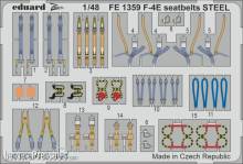 Eduard Accessories FE1359 - 1:48 F-4E seatbelts STEEL 1/48 MENG