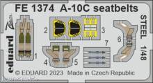 Eduard Accessories FE1374 - 1:48 A-10C seatbelts STEEL 1/48 ACADEMY