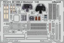Eduard Accessories FE1413 - 1/48 Bf 109K-4 Weekend 1/48