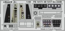 Eduard Accessories FE1417 - 1:48 Go 244B 1/48 ICM