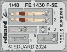 Eduard Accessories FE1430 - 1:48 F-5E seatbelts STEEL 1/48 AFV CLUB / EDUARD