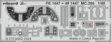 Eduard Accessories FE1447 - MC.200 ITALERI