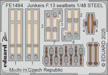 Eduard Accessories FE1494 - Junkers F.13 seatbelts STEEL MINIART