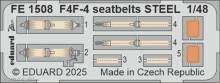 Eduard Accessories FE1508 - F4F-4 seatbelts STEEL ACADEMY