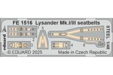 Eduard Accessories FE1516 - Lysander Mk.I/III seatbelts STEEL AIRFIX