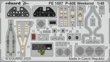 Eduard Accessories FE1557 - P-40E Weekend 1/48 for Eduard