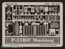 Eduard Accessories FE140 - P-51B/C Mustang in 1:48
