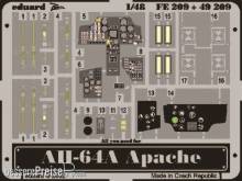 Eduard Accessories FE209 - AH-64 A Apache in 1:48