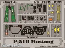 Eduard Accessories FE216 - P-51D Mustang in 1:48