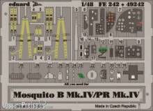 Eduard Accessories FE242 - Mosquito B.Mk.IV/PR Mk.IV für Tamiya Bausatz in 1:48