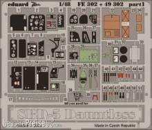 Eduard Accessories FE302 - SBD-5 Dauntless in 1:48
