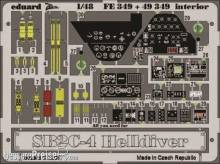 Eduard Accessories FE349 - SB2C-4 Helldiver interior Für Revell-Monogram Bausatz in 1:48