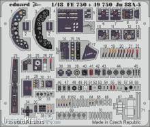 Eduard Accessories FE750 - Ju 88A-5 for ICM in 1:48