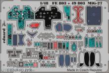Eduard Accessories FE803 - MiG-27 for Trumpeter in 1:48