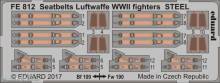 Eduard Accessories FE812 - Seatbelts Luftwaffe WWII fighters STEEL in 1:48