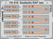 Eduard Accessories FE818 - Seatbelts RAF late STEEL